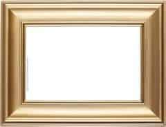 Bronze frame made from wood and painted