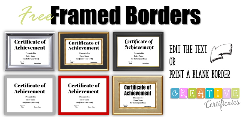framed borders